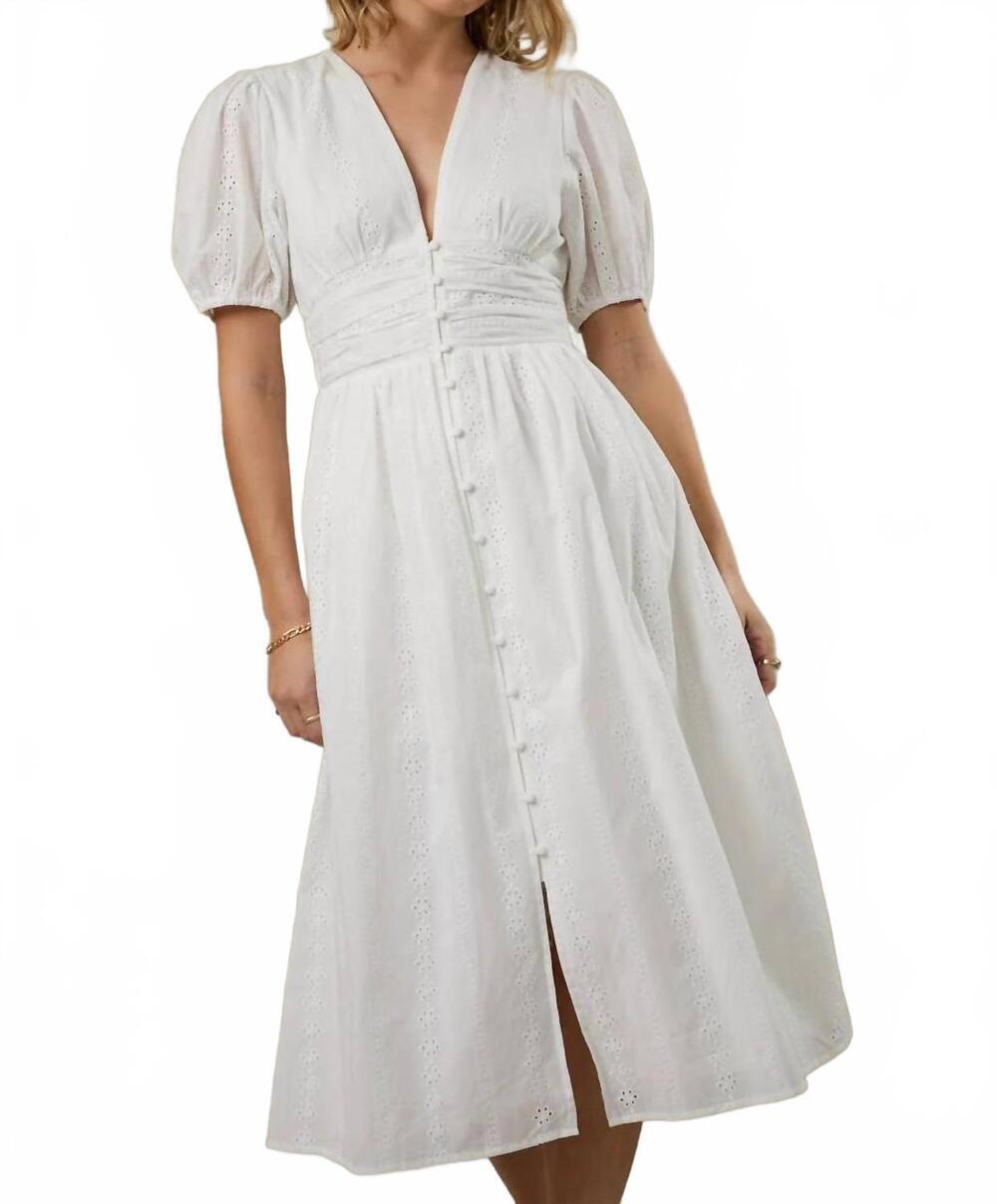 NEW SUNDAY EDITION ronni midi dress in white